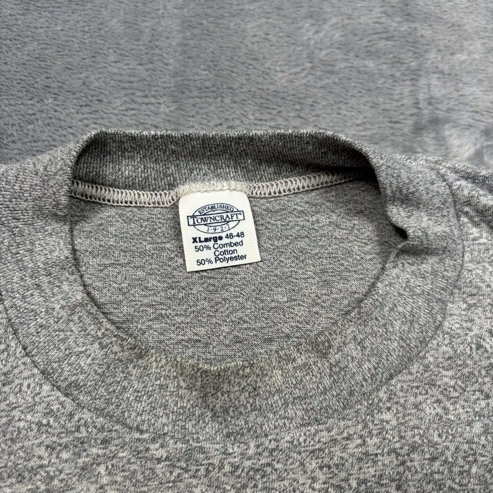 Vintage Towncraft Selvedge Pocket T-Shirt XL Made In USA Single Stitched